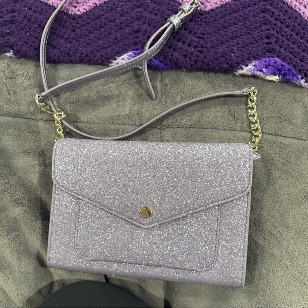 Purple Kate spade cross body bag